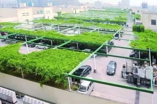 巧妙布置的綠化植物
